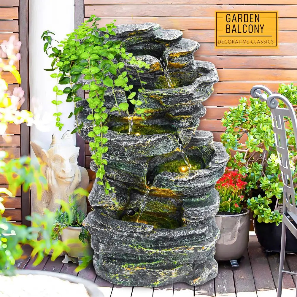 6-Layer Rock Water Fountain