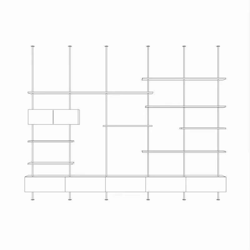 Italian Minimalist Bookshelf Modern
