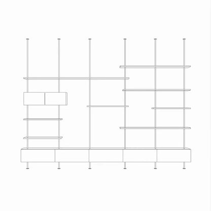 Italian Minimalist Bookshelf Modern