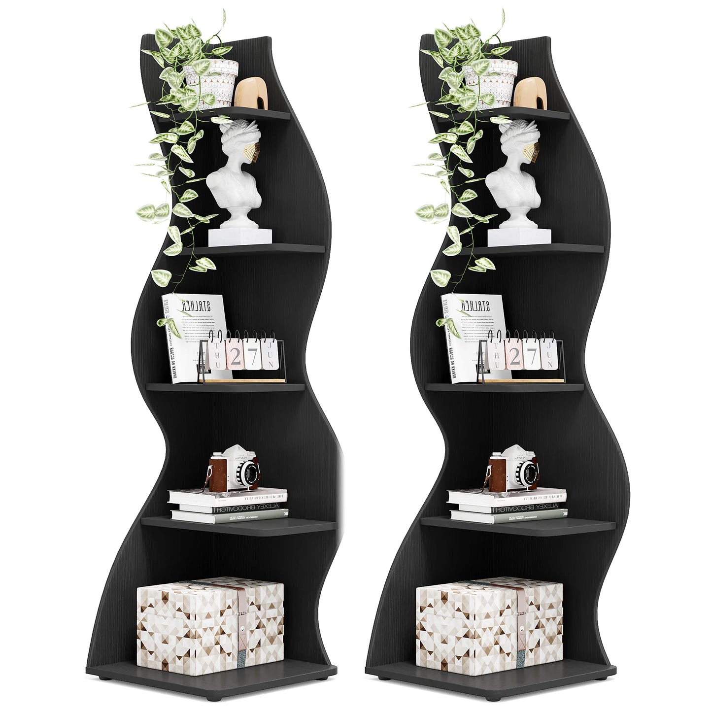 Tribesigns Corner Shelf, Modern 5-Tier