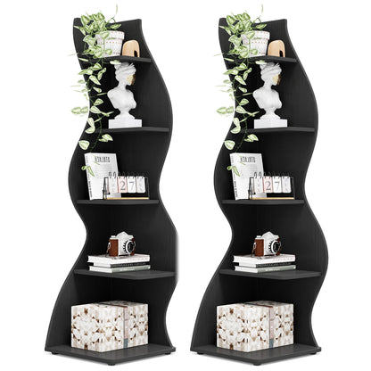 Tribesigns Corner Shelf, Modern 5-Tier