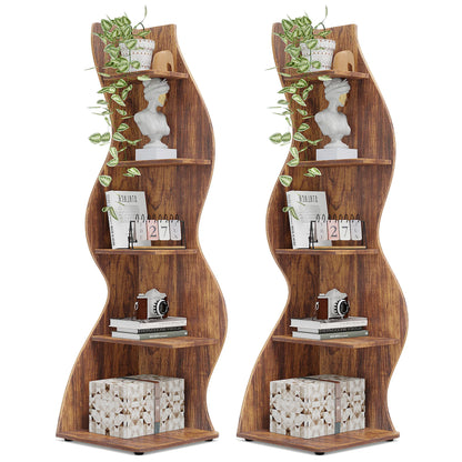 Tribesigns Corner Shelf, Modern 5-Tier