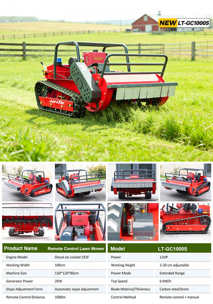 Mini Automatic Small Remote Control Lawn Mower