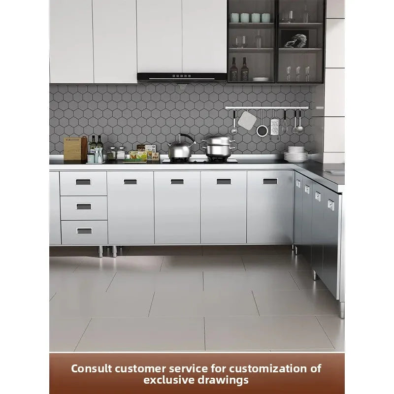 Custom Kitchen Stove, Storage Cabinet