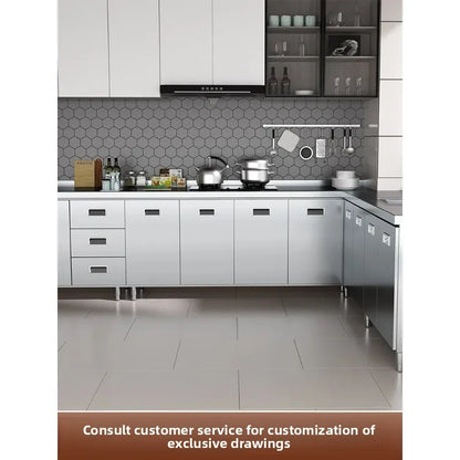 Custom Kitchen Stove, Storage Cabinet