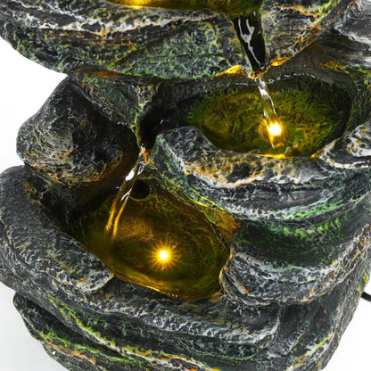 6-Layer Rock Water Fountain