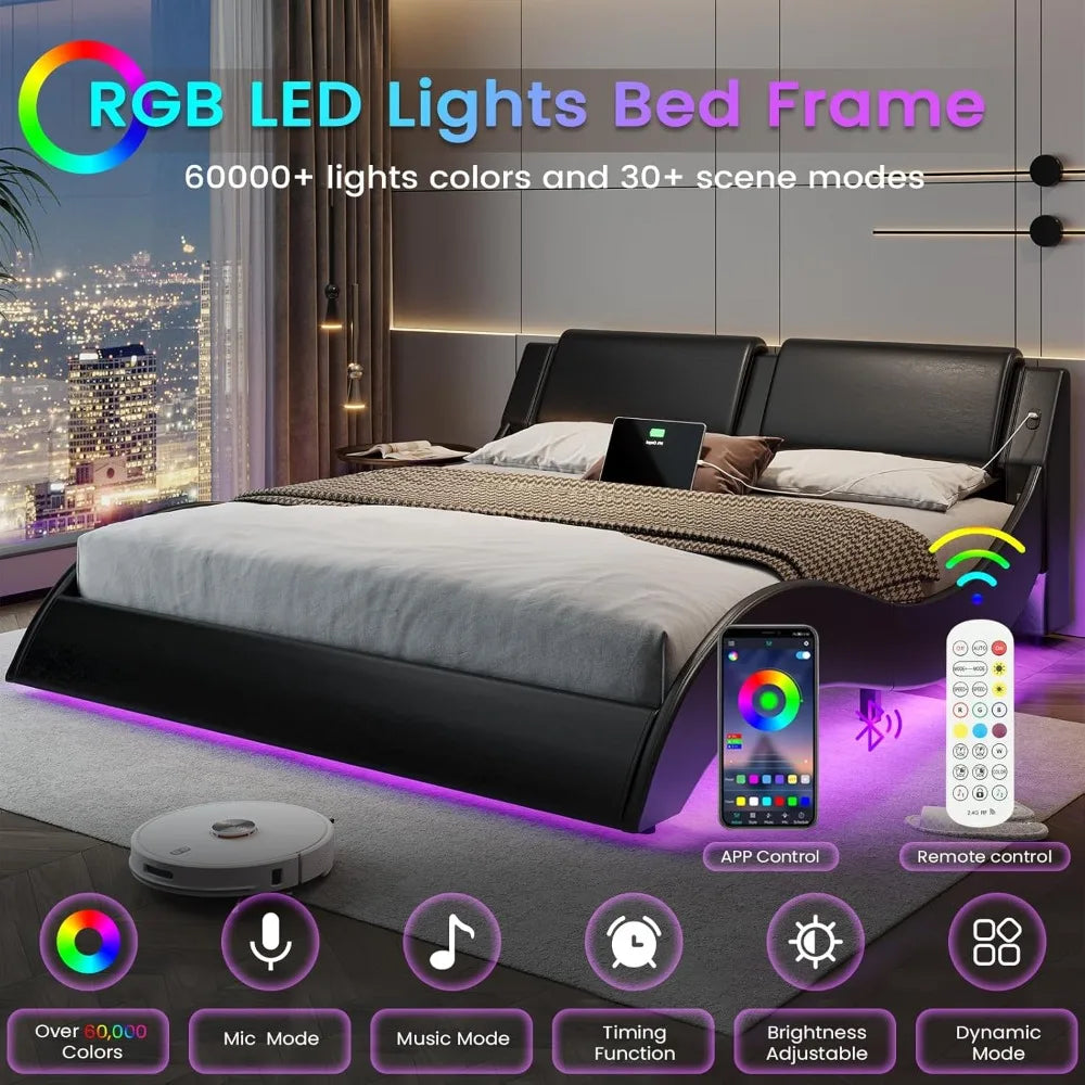 Modern Upholstered Platform Bed