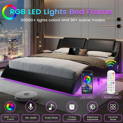 Modern Upholstered Platform Bed
