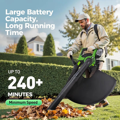 Cordless Leaf Blower Vacuum Mulcher