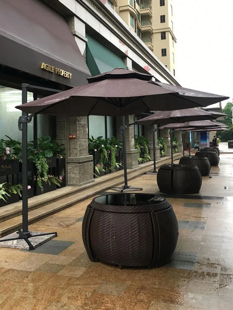 Modern Outdoor Wicker Dining Chair Set
