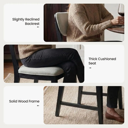 Solid Wood Dining Chairs Set of 6
