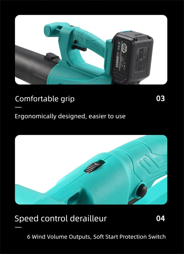 DYTK Garden Cordless Electric Air Blower