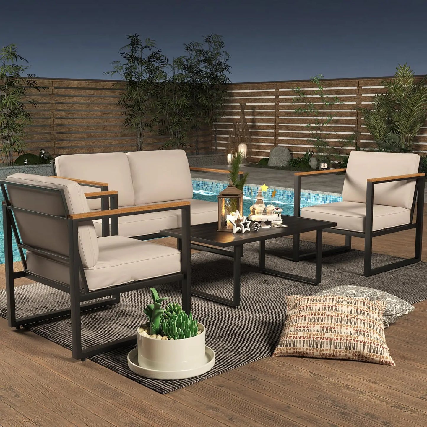 4-Piece Outdoor Patio Set