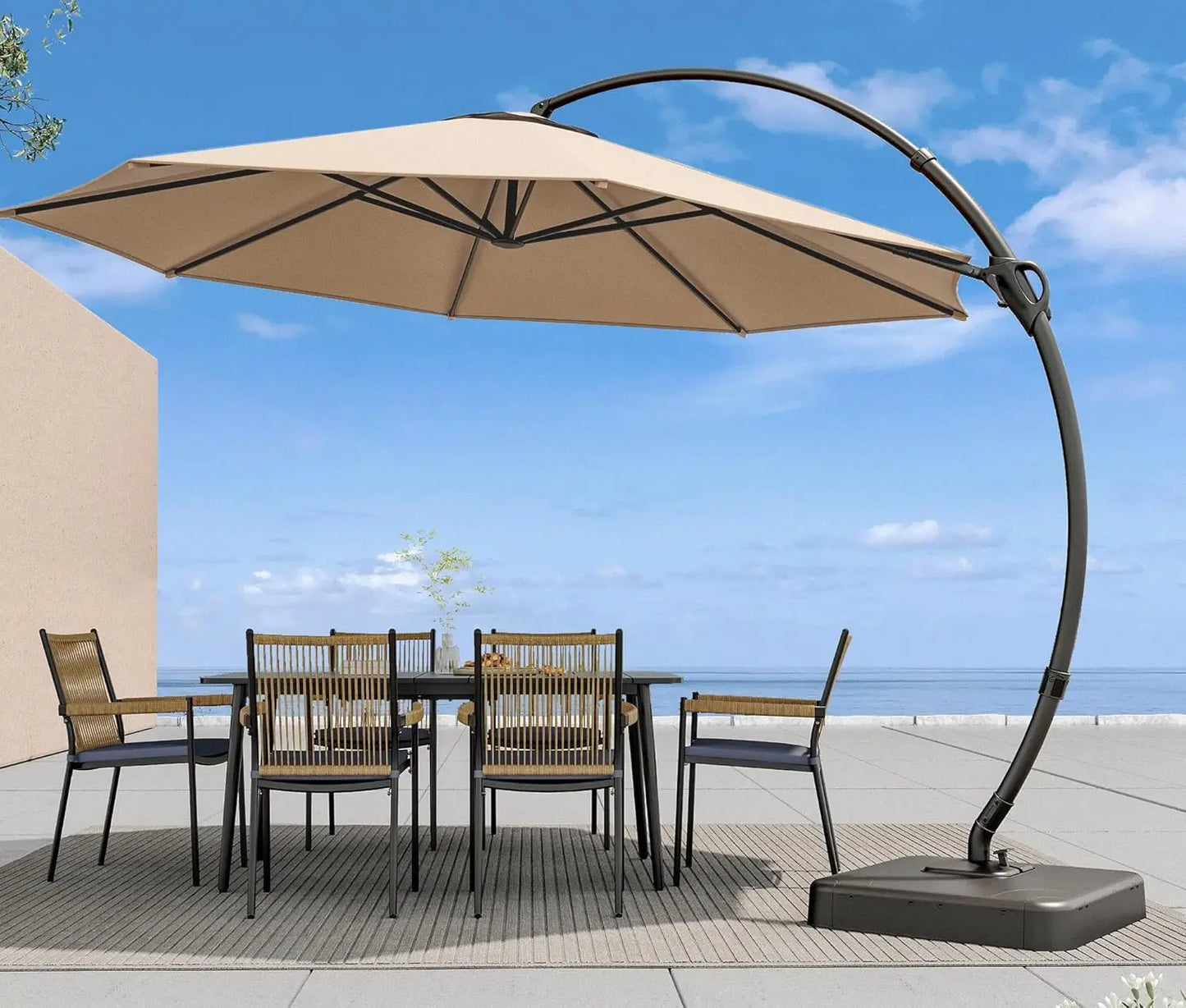 Outdoor Patio Umbrella with Base Included