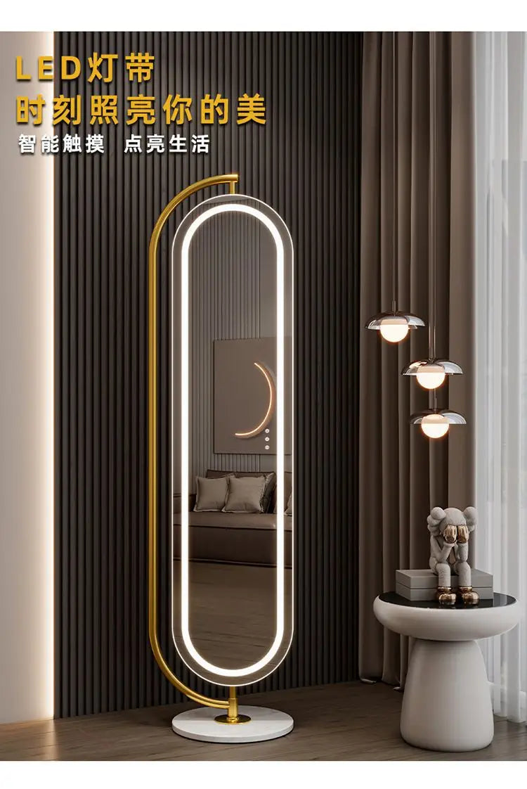 LED mirror full-body rotating full-length