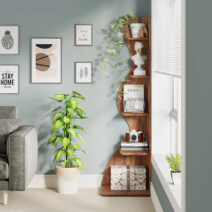 Tribesigns Corner Shelf, Modern 5-Tier