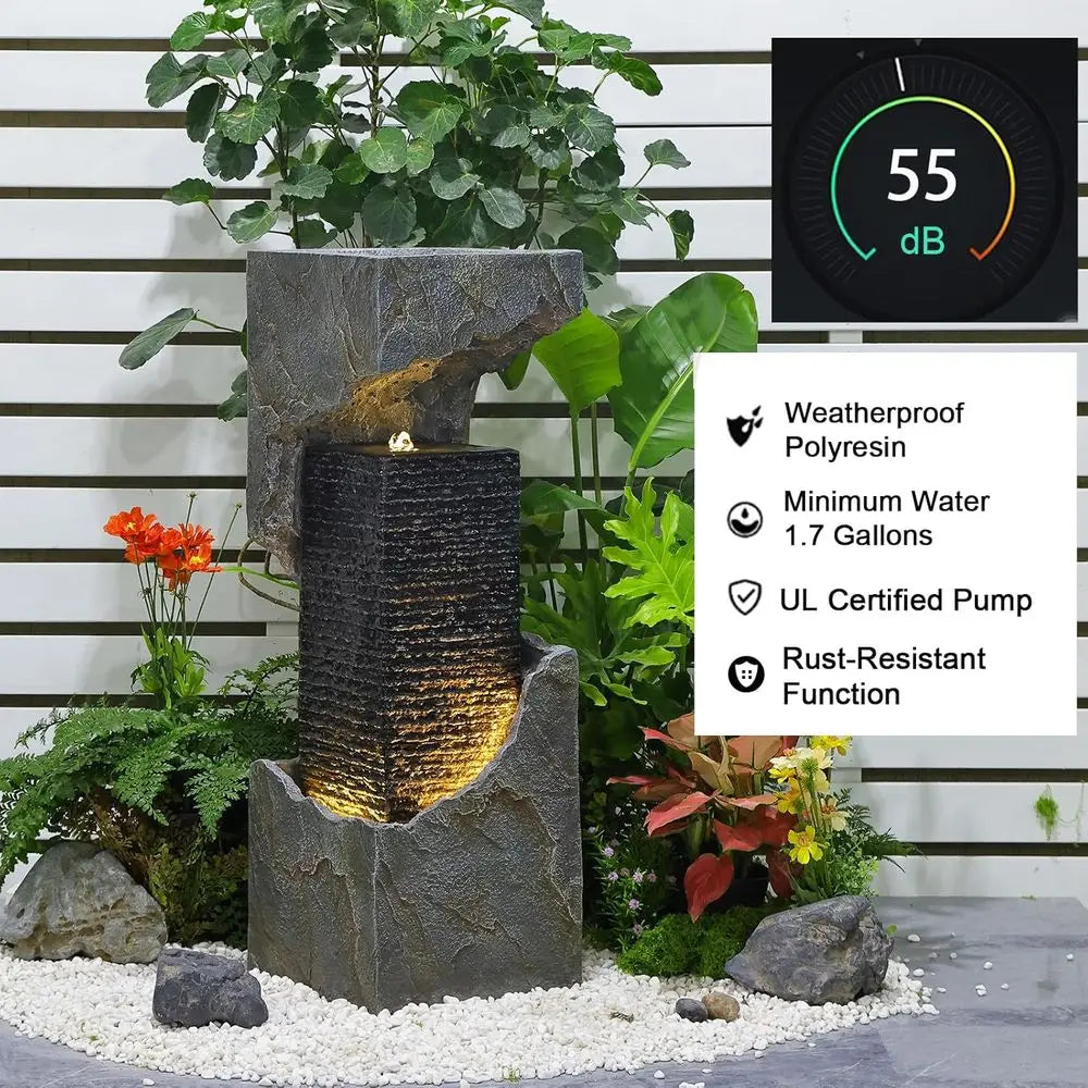 35.4 Modern Outdoor Water Fountain