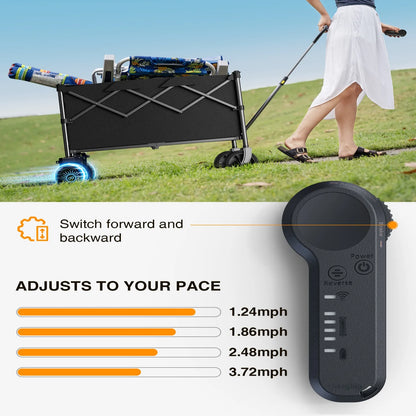 Foldable Electric Utility Wagon - Dual 300W