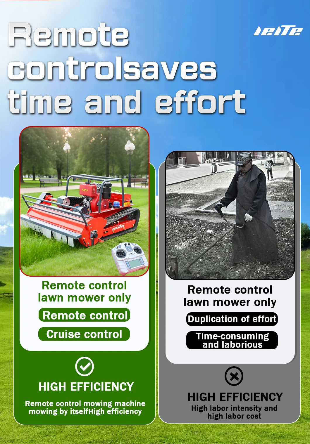 Mini Automatic Small Remote Control Lawn Mower