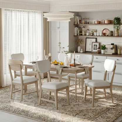 Solid Wood Dining Chairs Set of 6