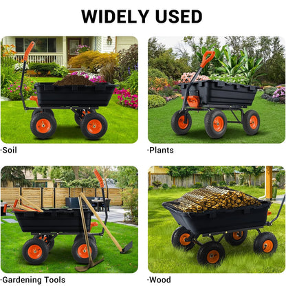 900 Lb Poly Garden Dump Cart