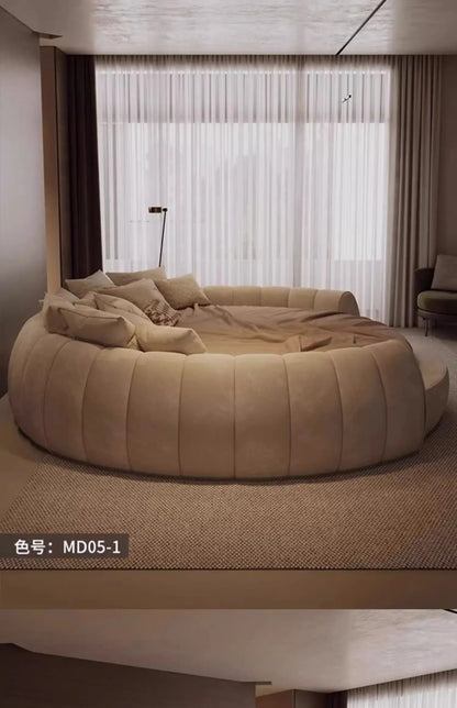 Italian Luxury Adult Double Bed Platform Princess