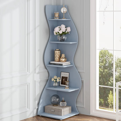 Tribesigns Corner Shelf, Modern 5-Tier