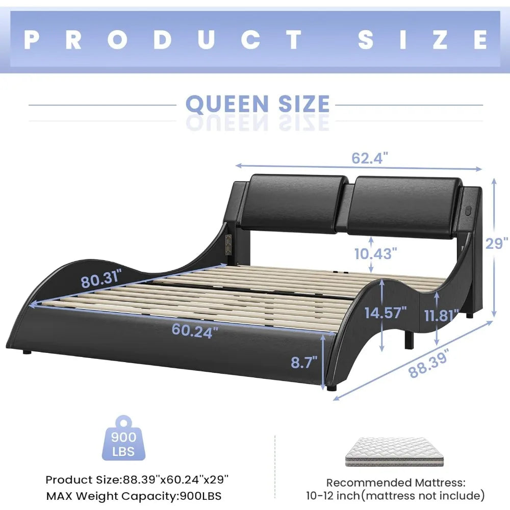 Modern Upholstered Platform Bed