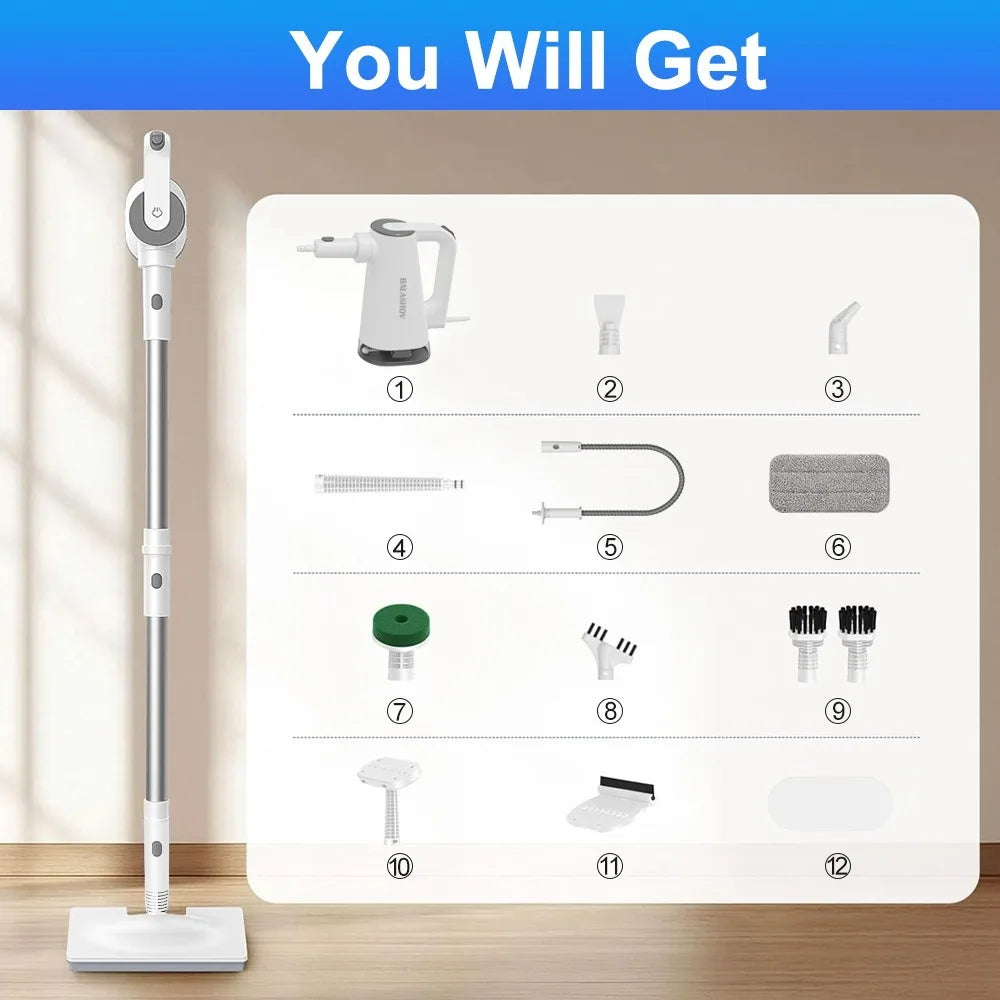 Handheld Steam Mop for Floor Cleaning