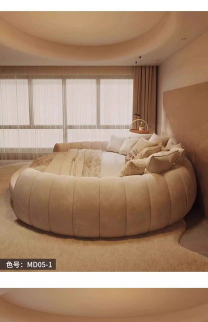 Italian Luxury Adult Double Bed Platform Princess