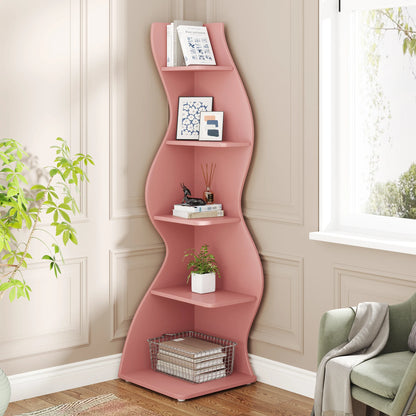 Tribesigns Corner Shelf, Modern 5-Tier