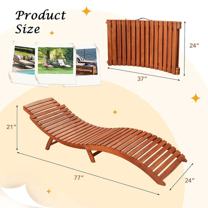 Lounge Chairs for Outside Folding Acacia
