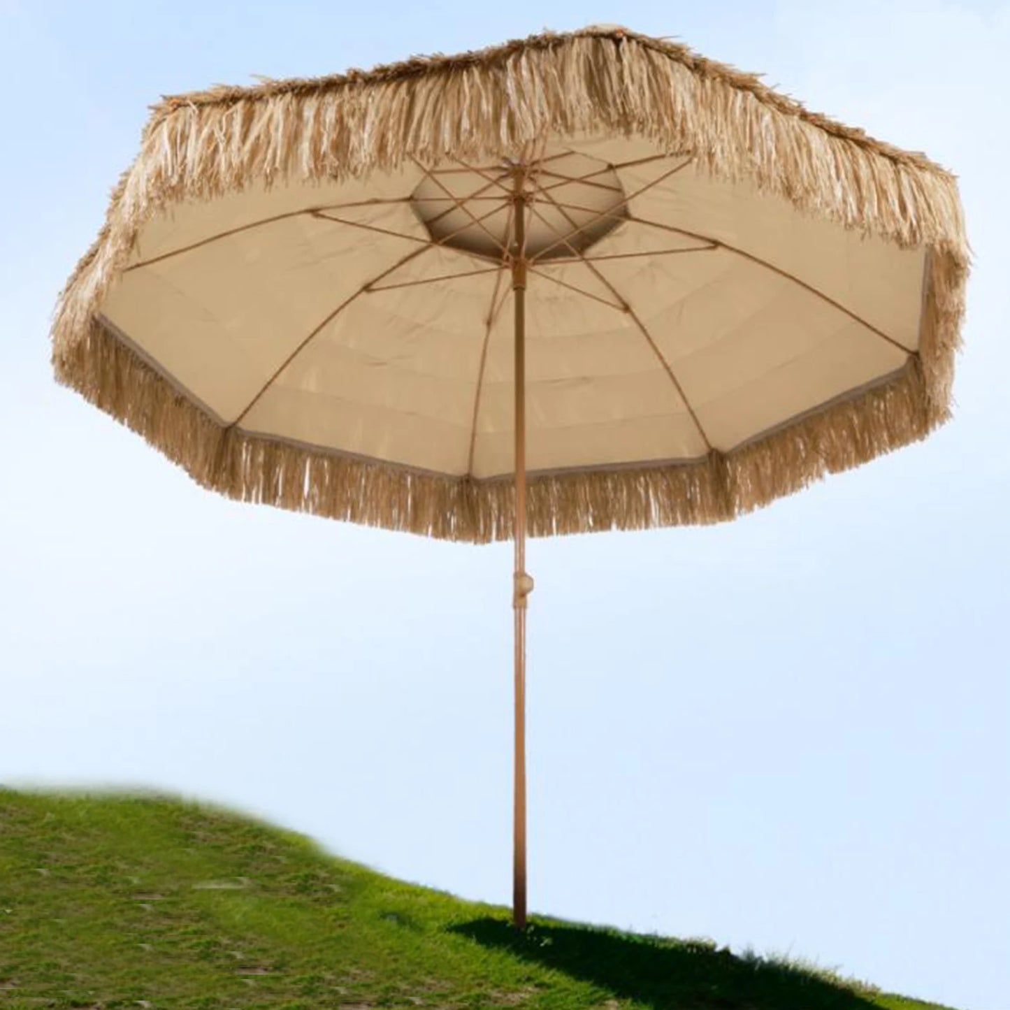 Double Top Tiki Beach Umbrella 9ft