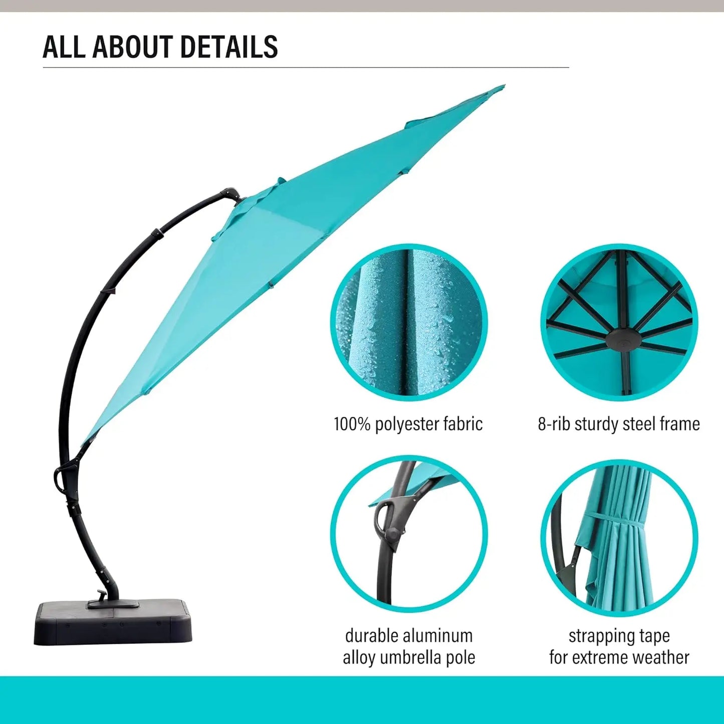 Outdoor Patio Umbrella with Base Included