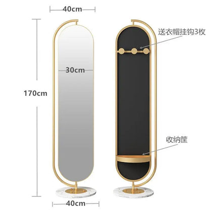 LED mirror full-body rotating full-length