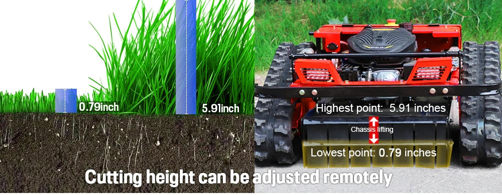 Remote Control Lawn Mower with 500mm