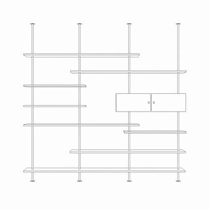 Italian Minimalist Bookshelf Modern