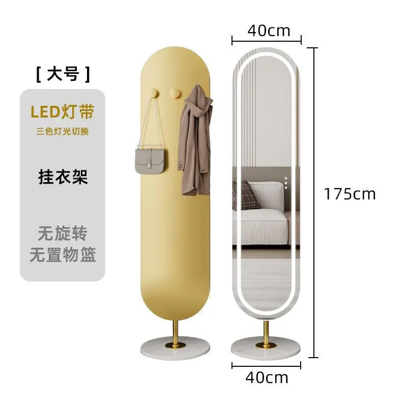LED mirror full-body rotating full-length