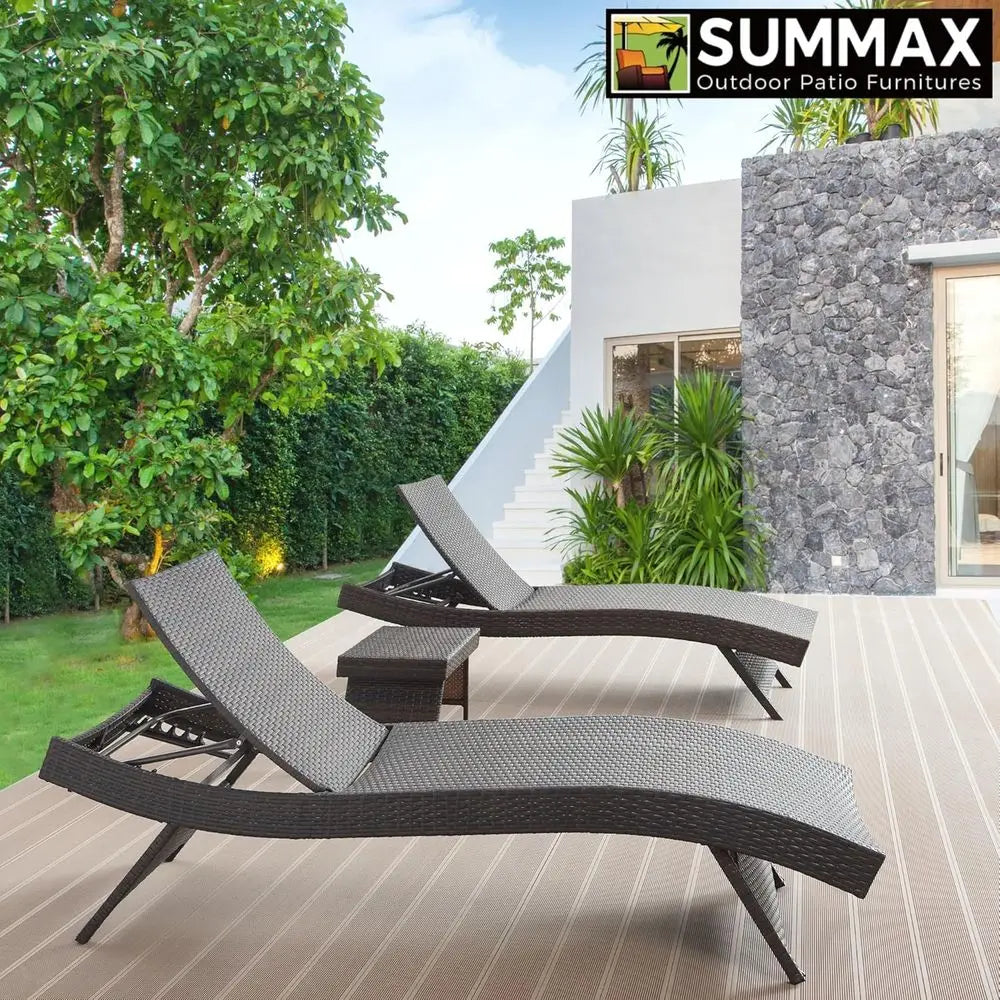 2-Piece Reclining Chaise Lounge Set