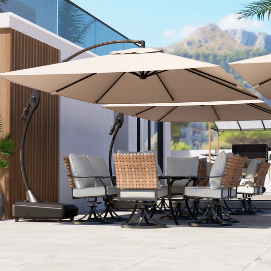 10x13 FT Outdoor Cantilever Umbrella Aluminum