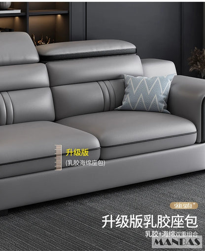 Leather Sectional Sofa Set