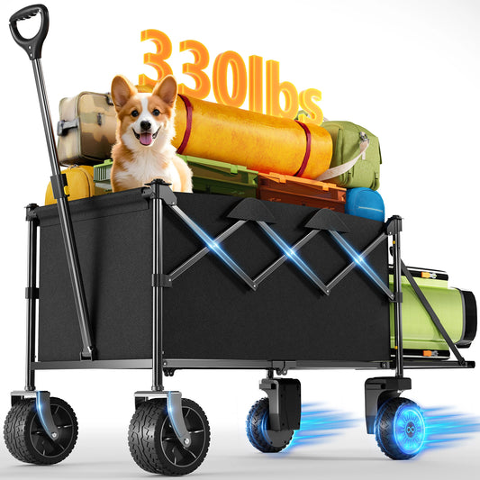 Foldable Electric Utility Wagon - Dual 300W