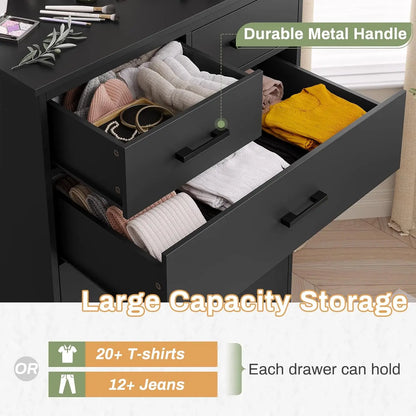 Black Dresser for Bedroom