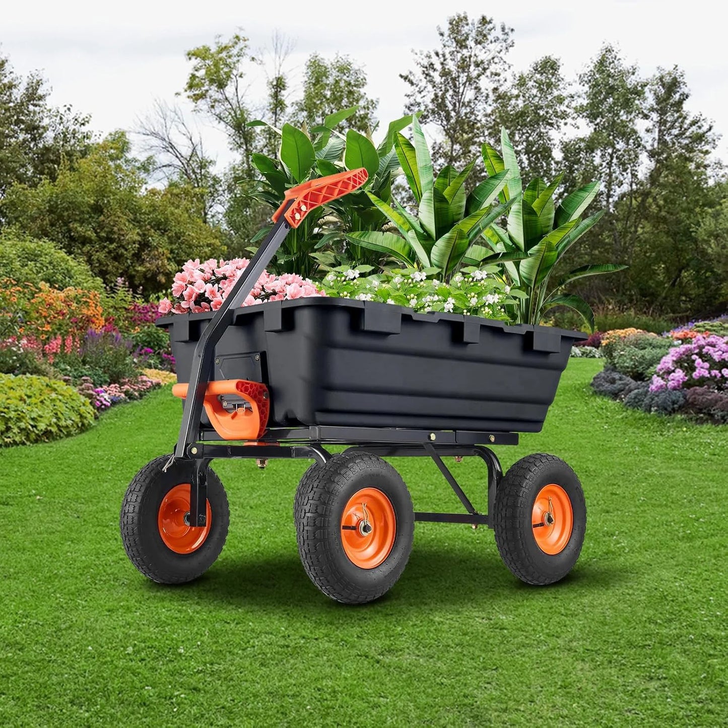 900 Lb Poly Garden Dump Cart