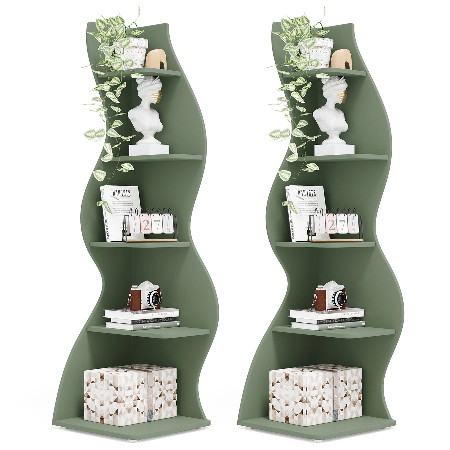 Tribesigns Corner Shelf, Modern 5-Tier