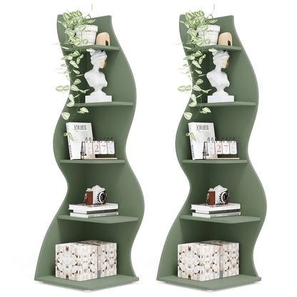 Tribesigns Corner Shelf, Modern 5-Tier
