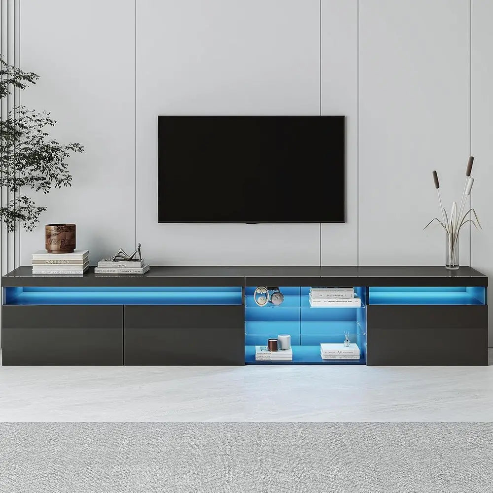 TV Cabinet with LED Color Changing Lights