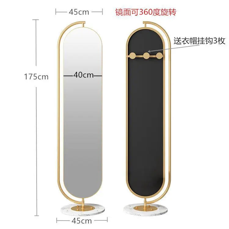LED mirror full-body rotating full-length
