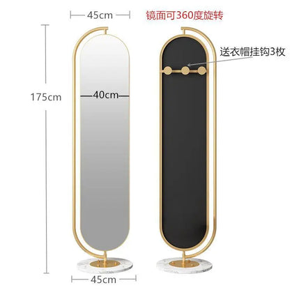 LED mirror full-body rotating full-length