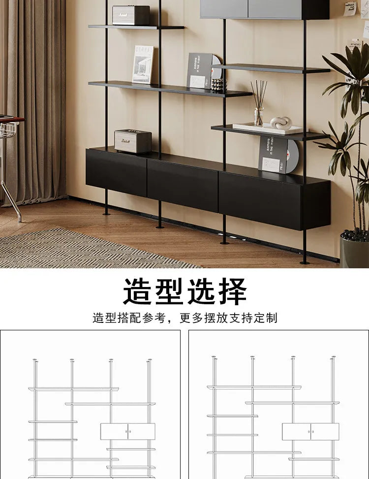 Italian Minimalist Bookshelf Modern